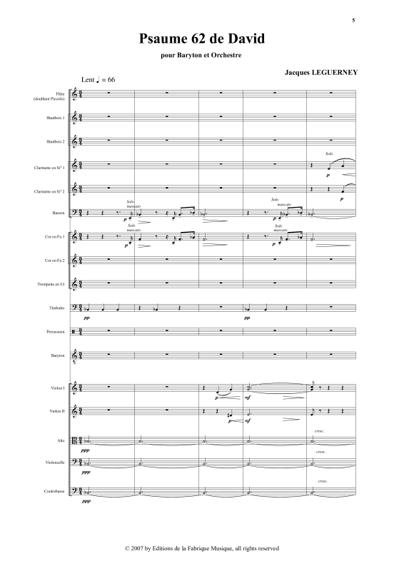 Produktgalerie: Seite 1 von 11 Psaume 62, Souzay, Gérard, Bariton und Orchester