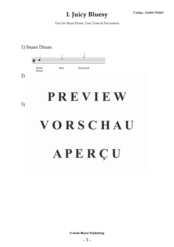 Produktgalerie: Seite 5 von 11 5 Ensemble Pieces for three Percussionists, , Percussion Ensemble Trio