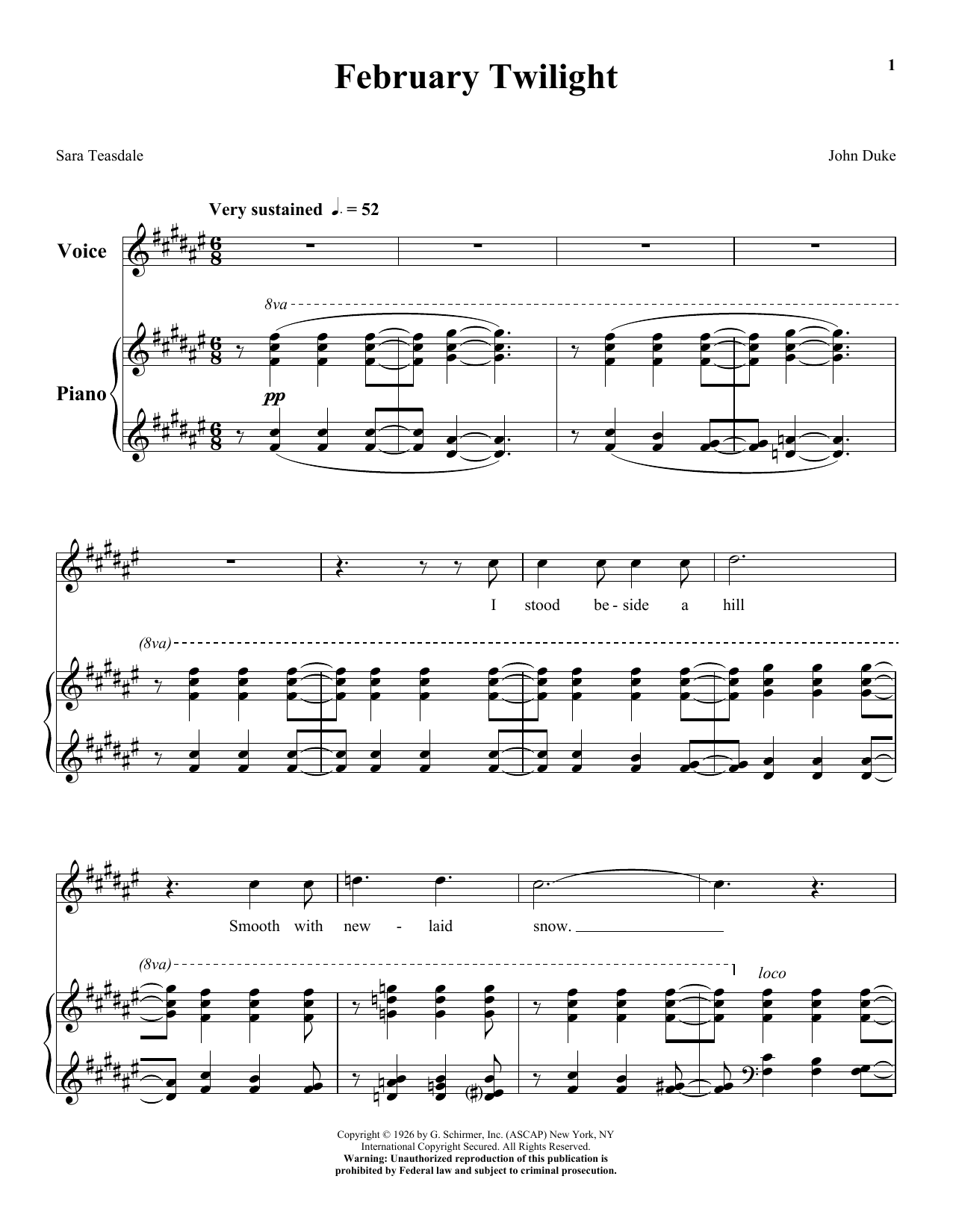 Produktbild zu: February Twilight