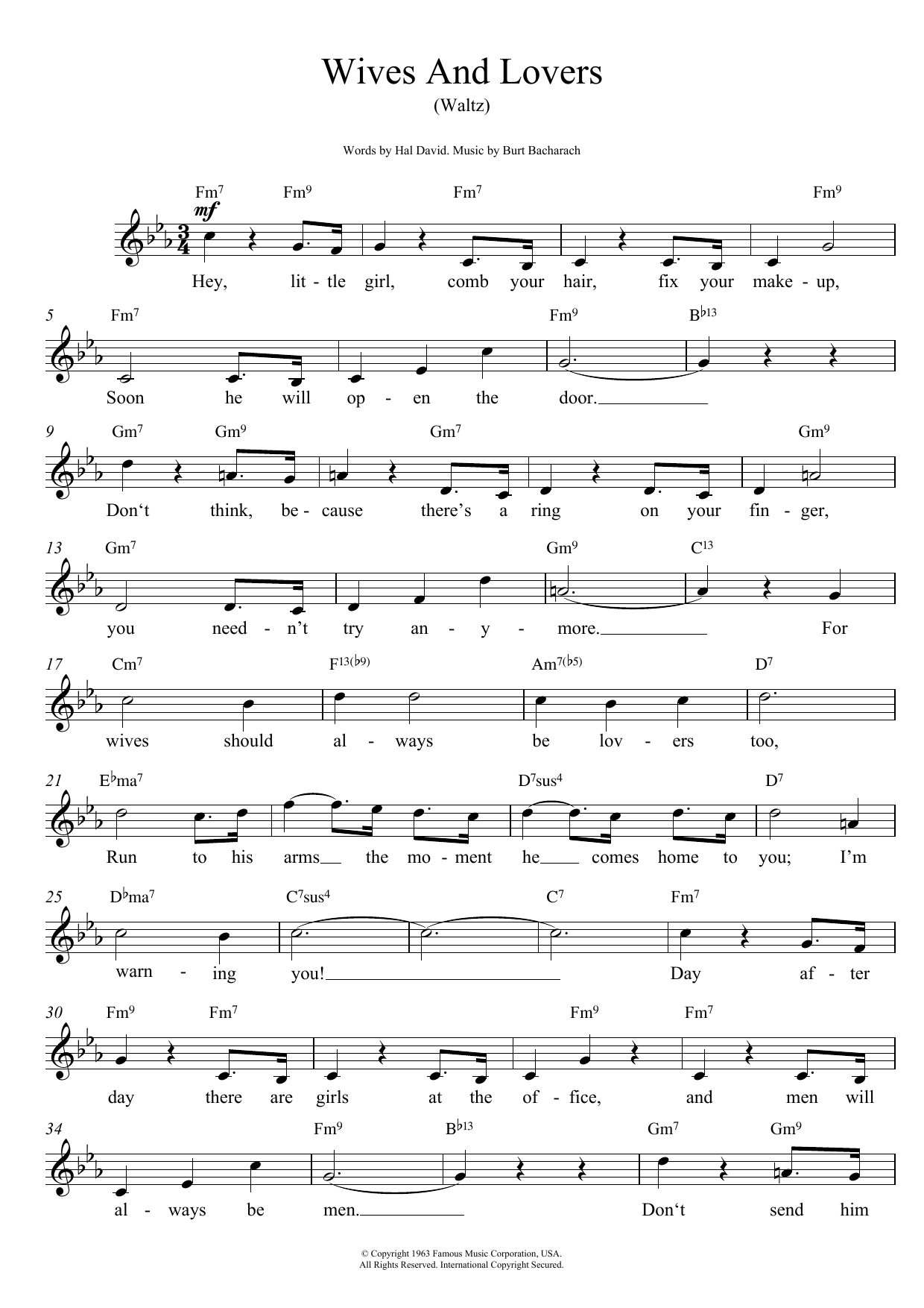 Produktbild zu: Wives And Lovers (Hey, Little Girl)