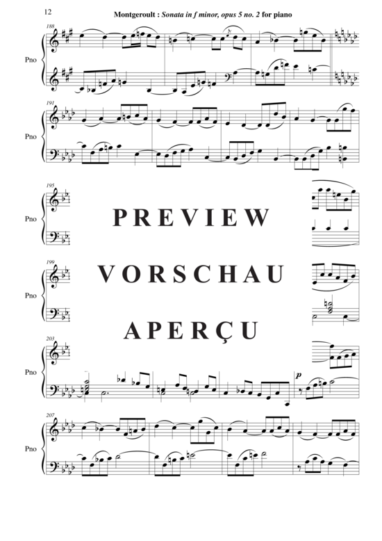 Product gallery: Page 13 of 21 Sonata in f minor, Opus 5 no. 2 , Horvath, Nicolas, Piano Solo
