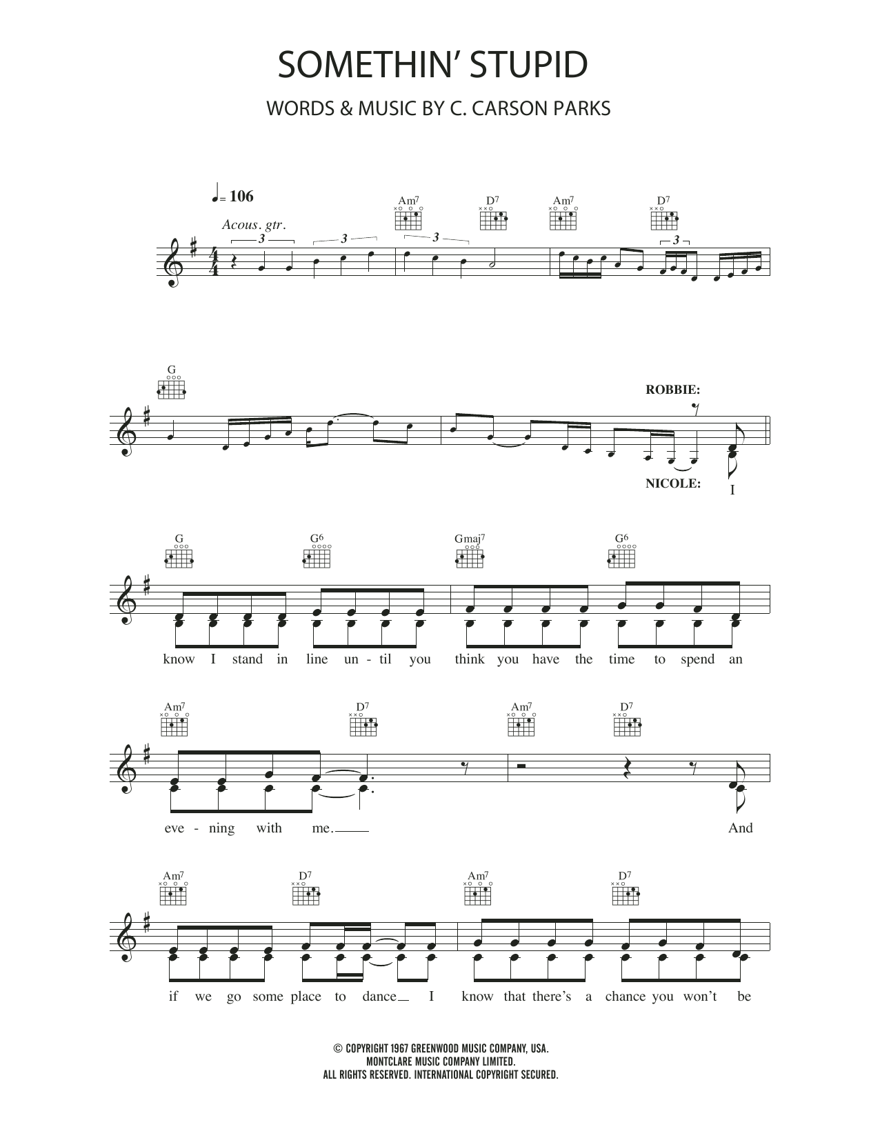 Produktbild zu: Somethin' Stupid