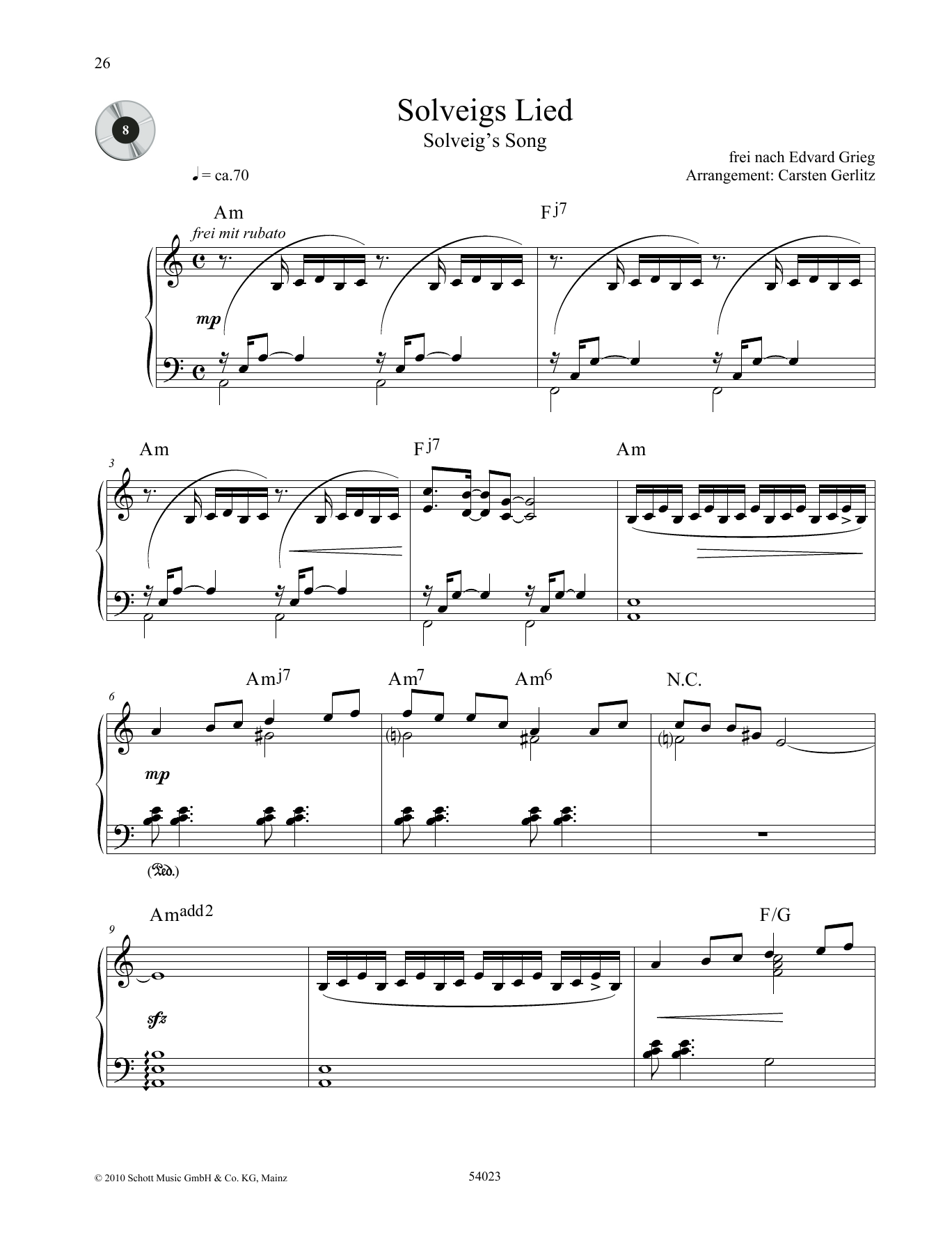 Product picture to: Solveig's Song