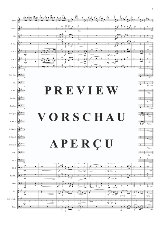Produktgalerie: Seite 6 von 11 Limericks Lament for Concert Band and Bagpipes, , Concert Band und Dudelsack Solo