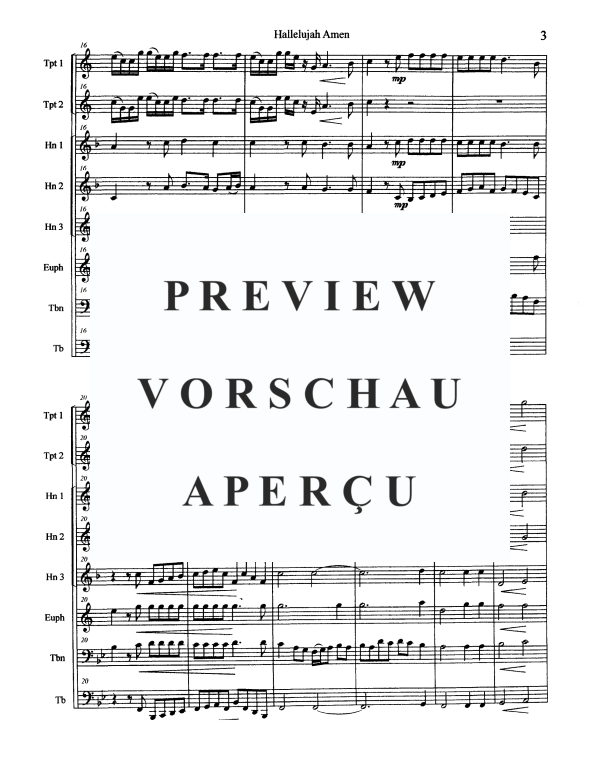 Produktgalerie: Seite 5 von 11 Hallelujah Amen, , Blechbläser Oktett