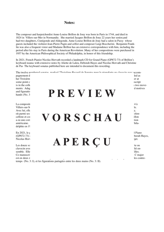 Product gallery: Page 3 of 16 Sonata no 3 in C major , Horvath, Nicolas, (Klavier/Cembalo Solo)