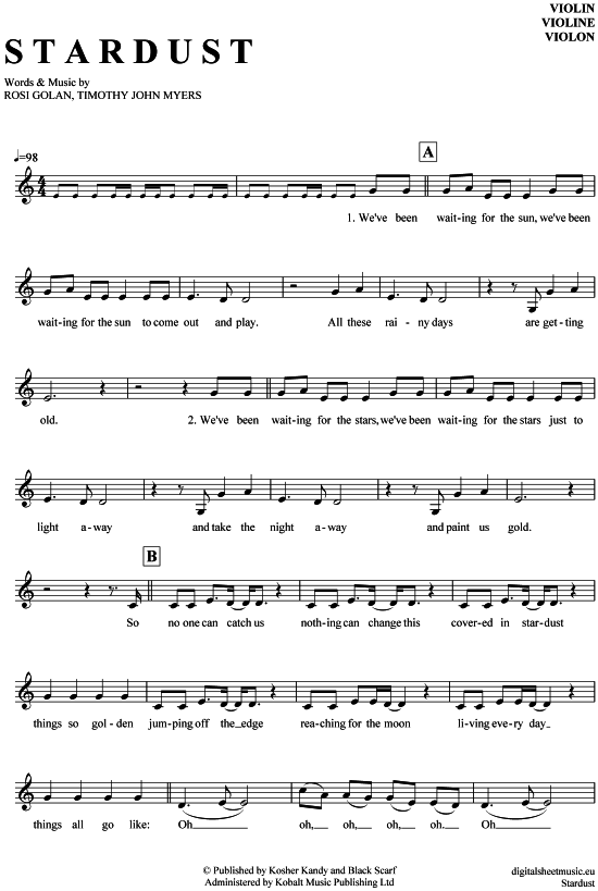 Product gallery: Page 1 of 4 Stardust , Lena, (violin)