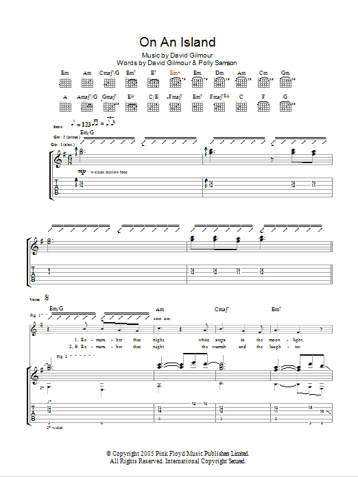 Product gallery: Page 1 of 1 On An Island, David Gilmour