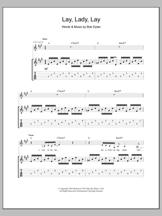 Produktbild zu: Lay Lady Lay