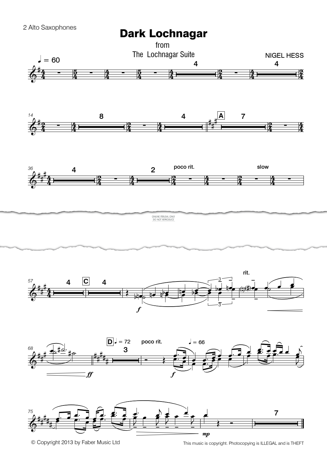 Product gallery: Page 1 of 1 Dark Lochnagar (from 'The Lochnagar Suite'), Nigel Hess