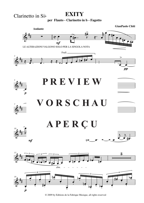 Product gallery: Page 12 of 14 Exity , , (flute, clarinet in Bb, bassoon)