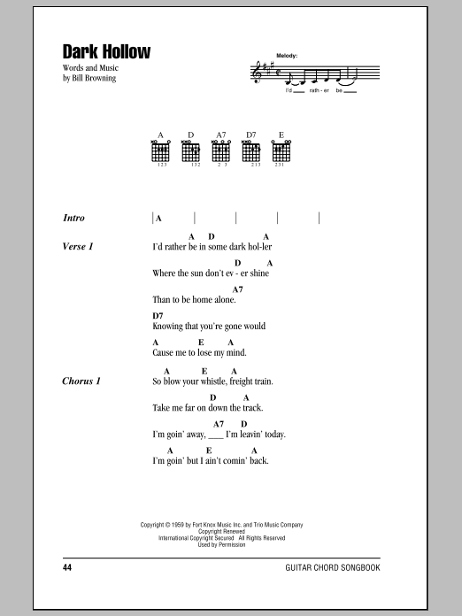 Produktgalerie: Seite 1 von 1 Dark Hollow, Grateful Dead, Gitarre