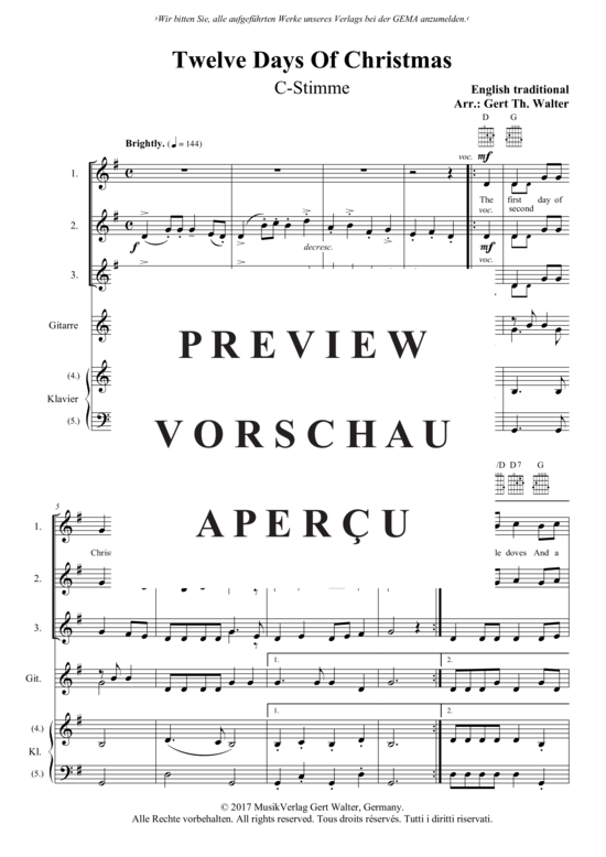 Produktgalerie: Seite 2 von 11 Twelve Days Of Christmas , , (flexibles Quintett)