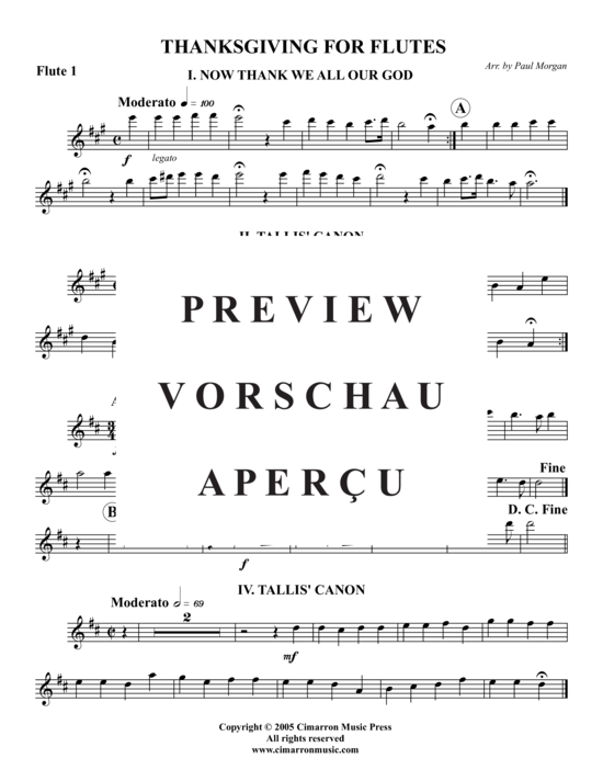 Product gallery: Page 9 of 16 Thanksgiving for Flutes , , (Flute Quintet)