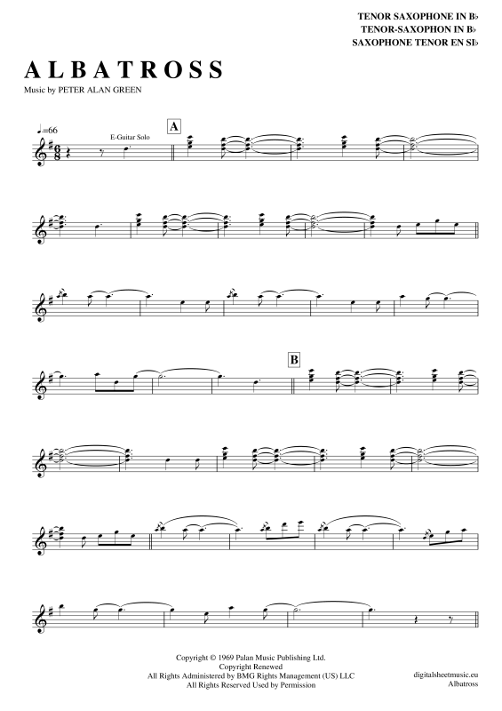 Product gallery: Page 1 of 4 Albatross , Mac, Fleetwood, Tenor Saxophone