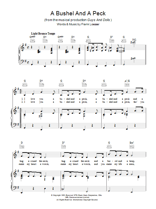 Produktbild zu: A Bushel And A Peck