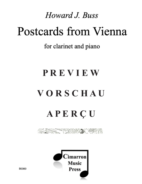 Product gallery: Page 2 of 21 Postcards from Vienna , , (clarinet and piano)