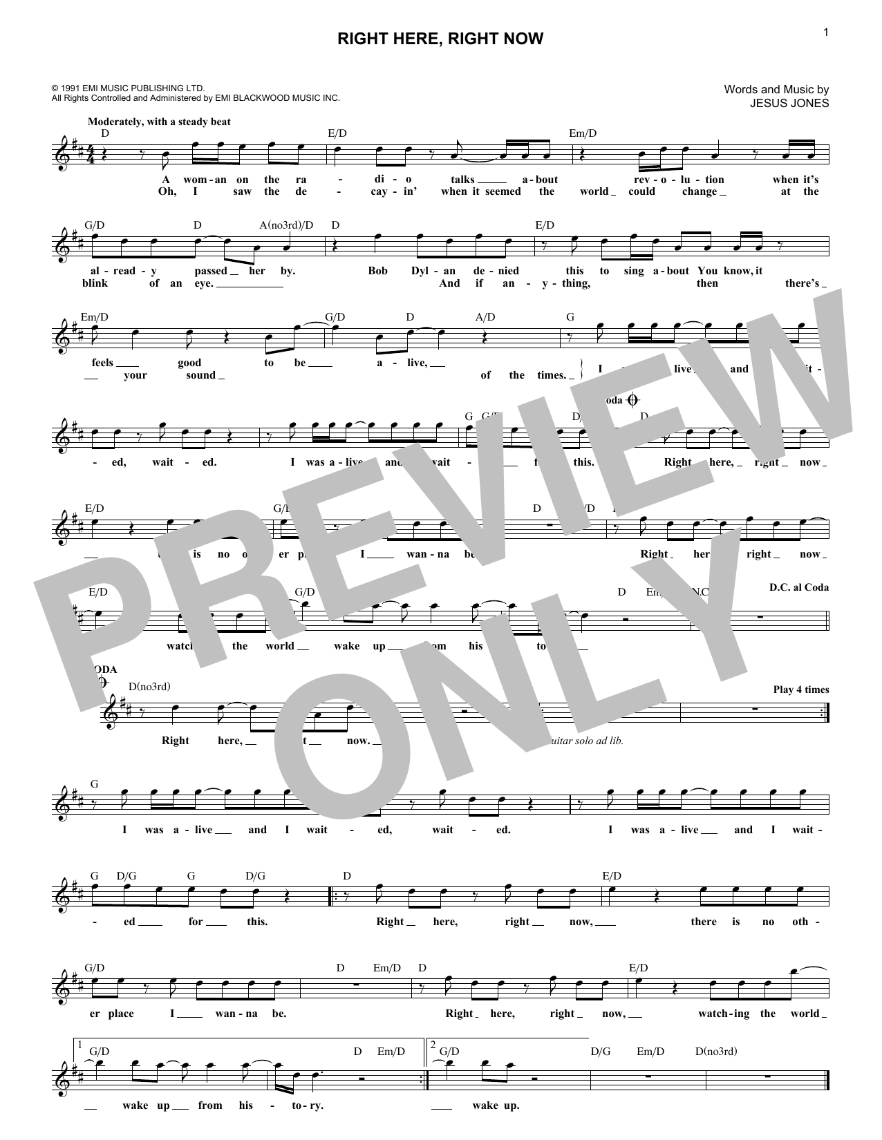 Produktbild zu: Right Here, Right Now