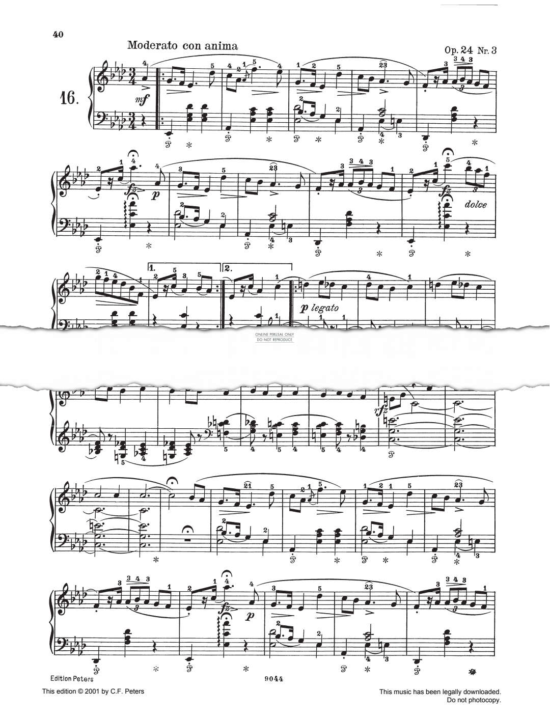 Produktbild zu: Mazurkas Op. 24 No. 3