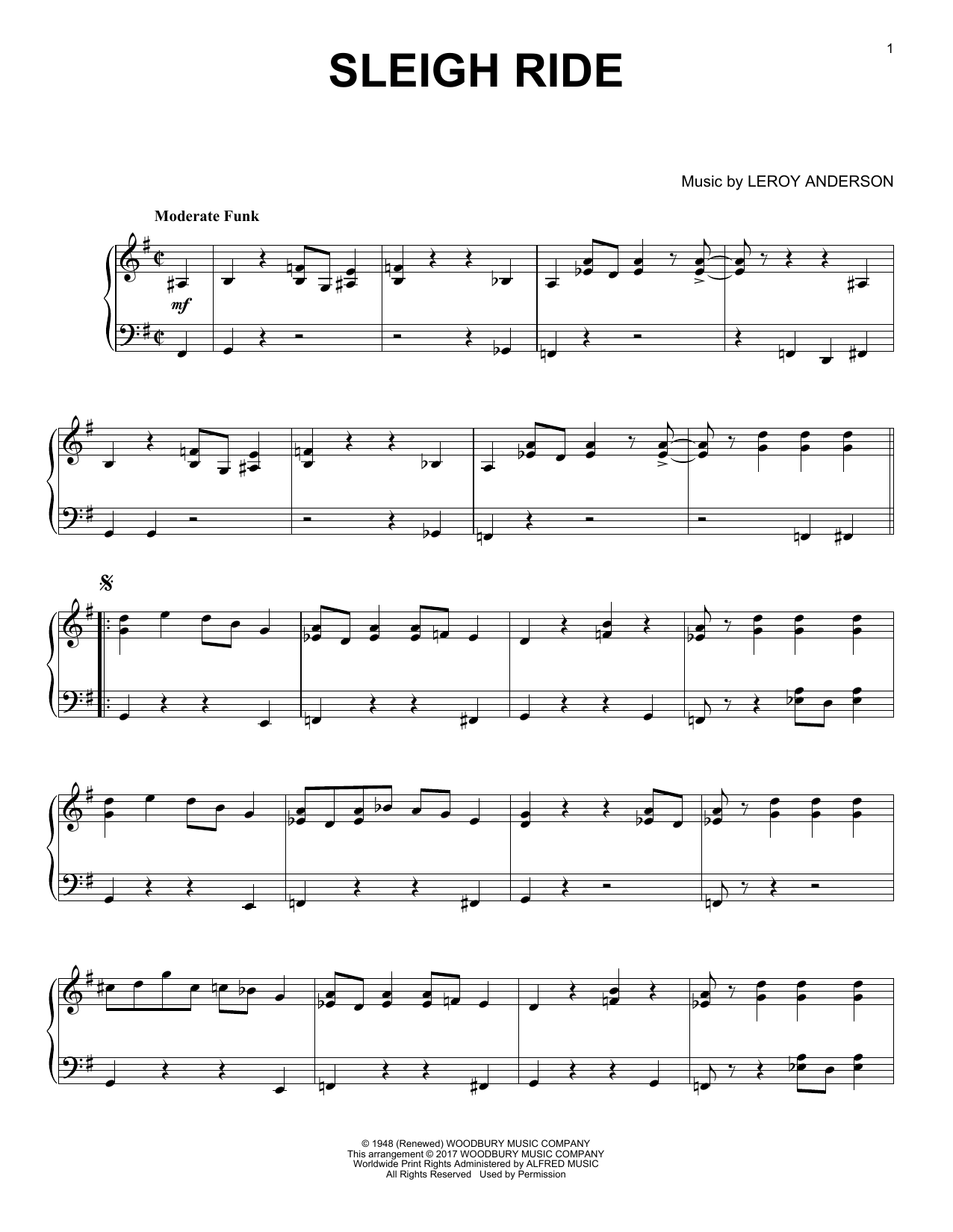 Product gallery: Page 1 of 1 Sleigh Ride [Jazz version], Mitchell Parish