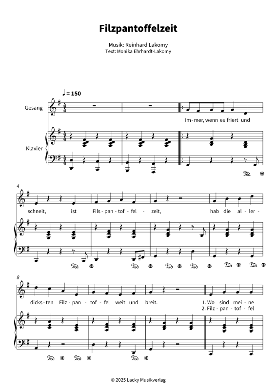 Produktgalerie: Seite 1 von 7 Filzpantoffelzeit, , Gesang und Klavier