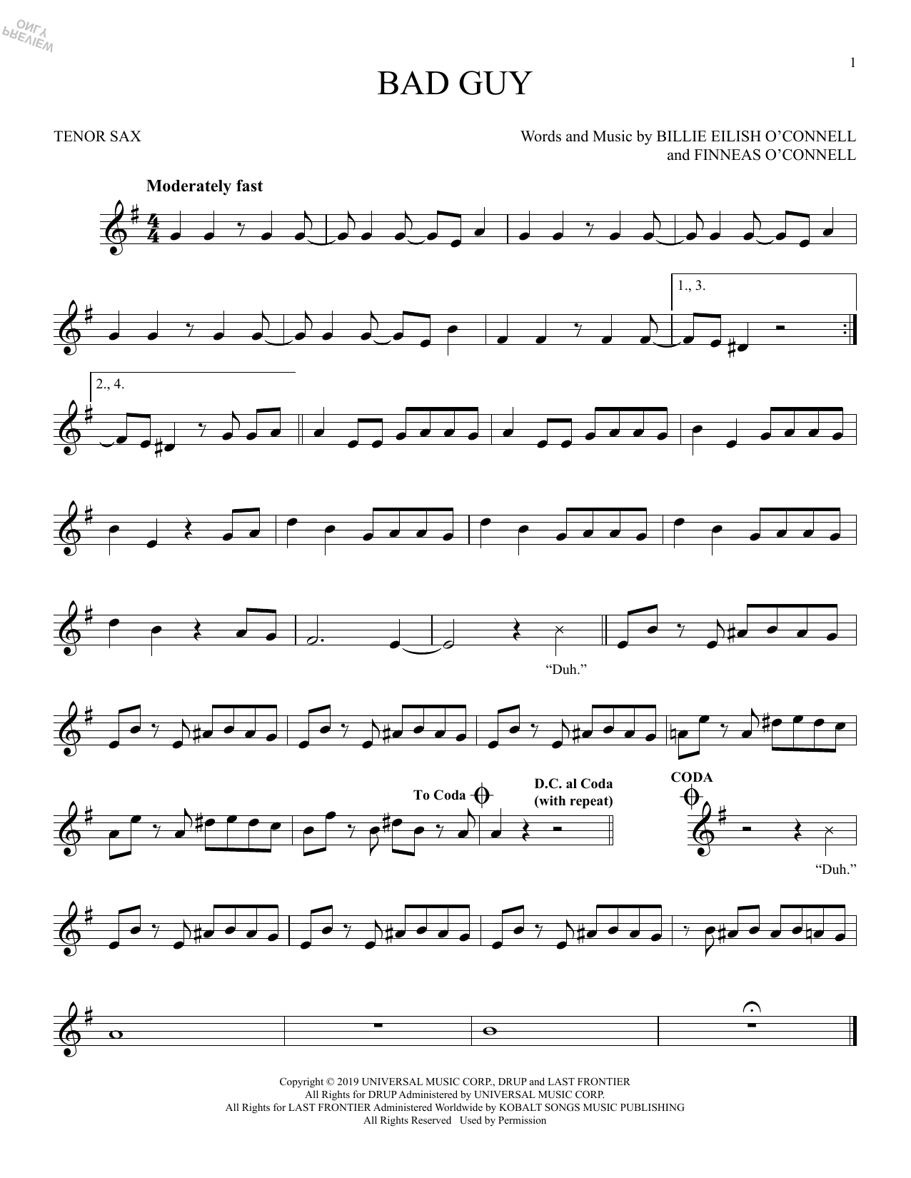 Product gallery: Page 1 of 1 bad guy, Billie Eilish