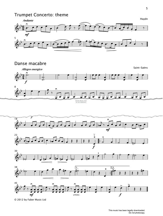 gallery: Theme (from 'Trumpet Concerto'), Joseph Haydn, Violine