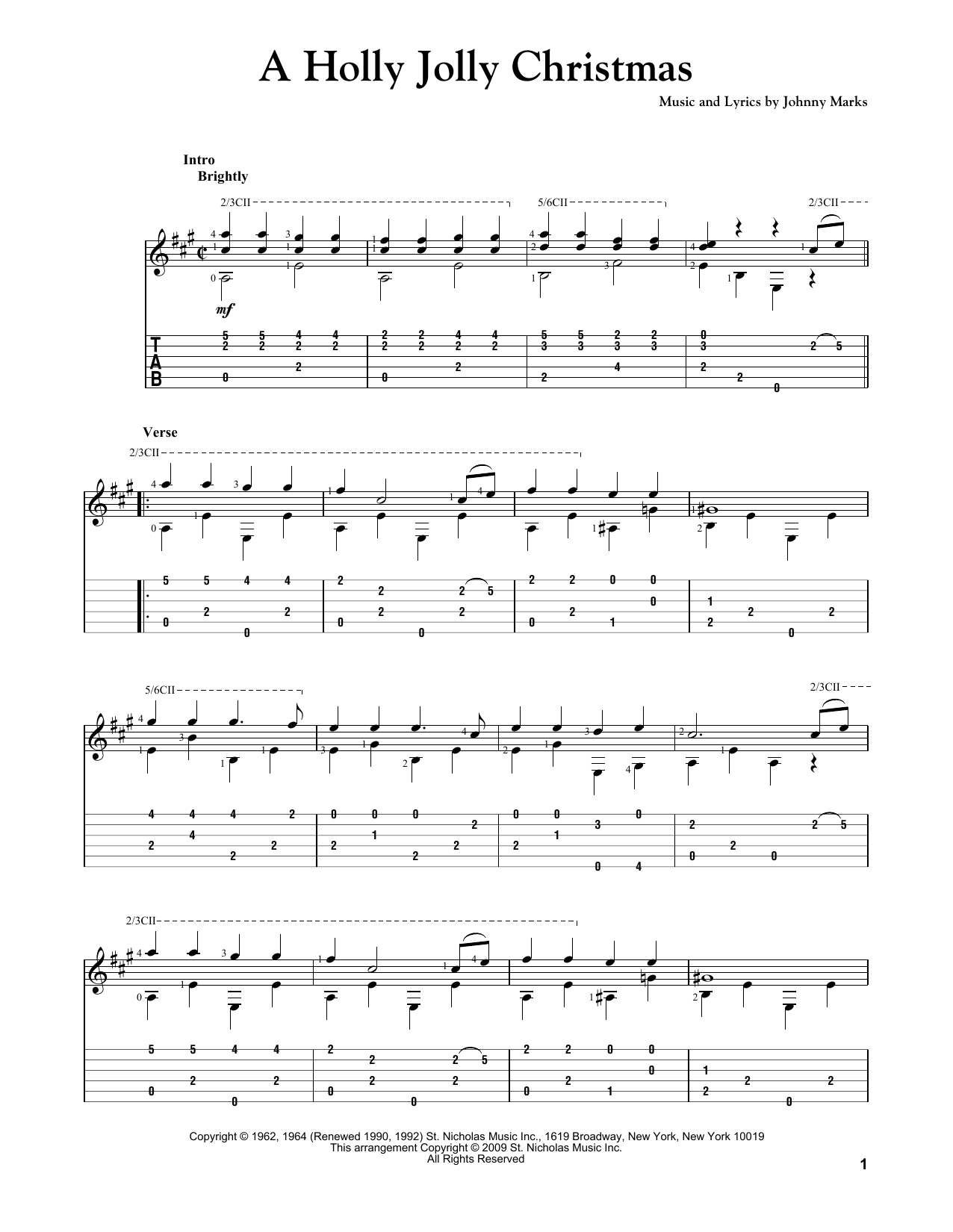 Product gallery: Page 1 of 1 A Holly Jolly Christmas, Johnny Marks