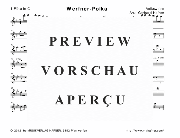 gallery: Werfner-Polka, , (Holz- und Blechbläser)