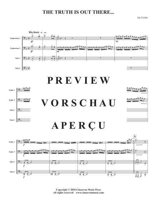 Product gallery: Page 3 of 21 The Truth is Out There... , , (Tuba Quartett EETT)