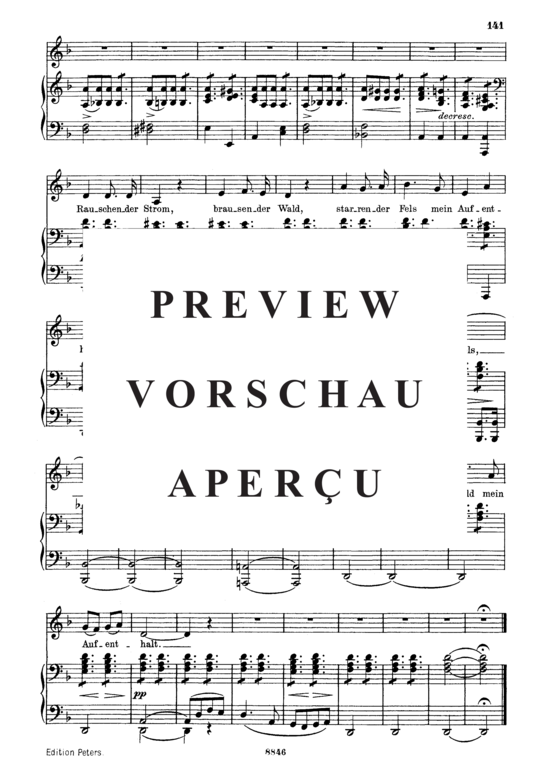 Product gallery: Page 5 of 5 Aufenthalt D.957-5 (Schwanengesang), , Medium Voice and Piano