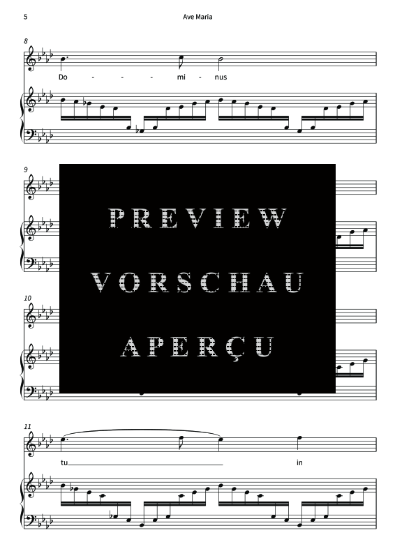 Produktgalerie: Seite 7 von 11 Impressionen nach Ave Maria, , Gesang und Klavier