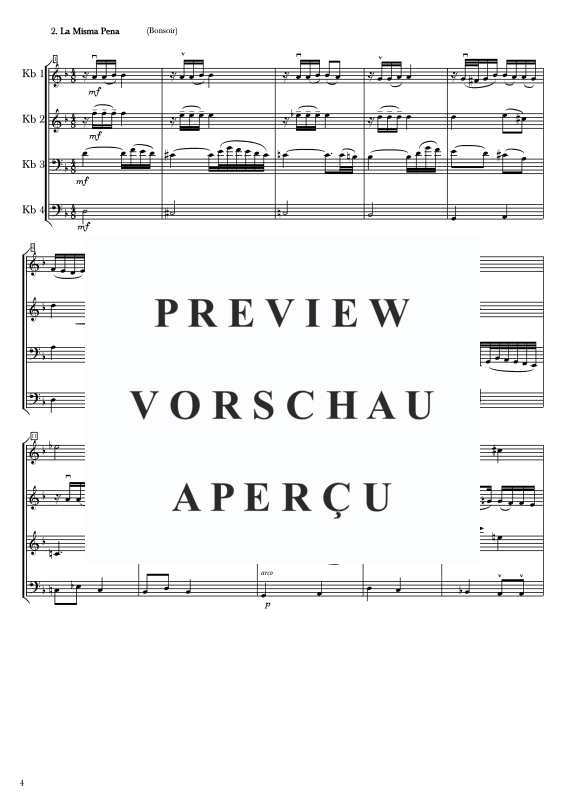 gallery: Tango Basso, , Double Bass Quartet - Score