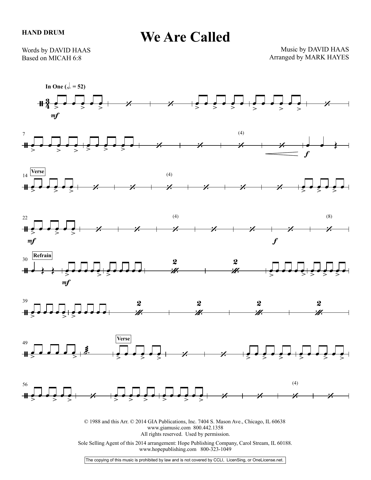 Produktbild zu: We Are Called - Hand Drum