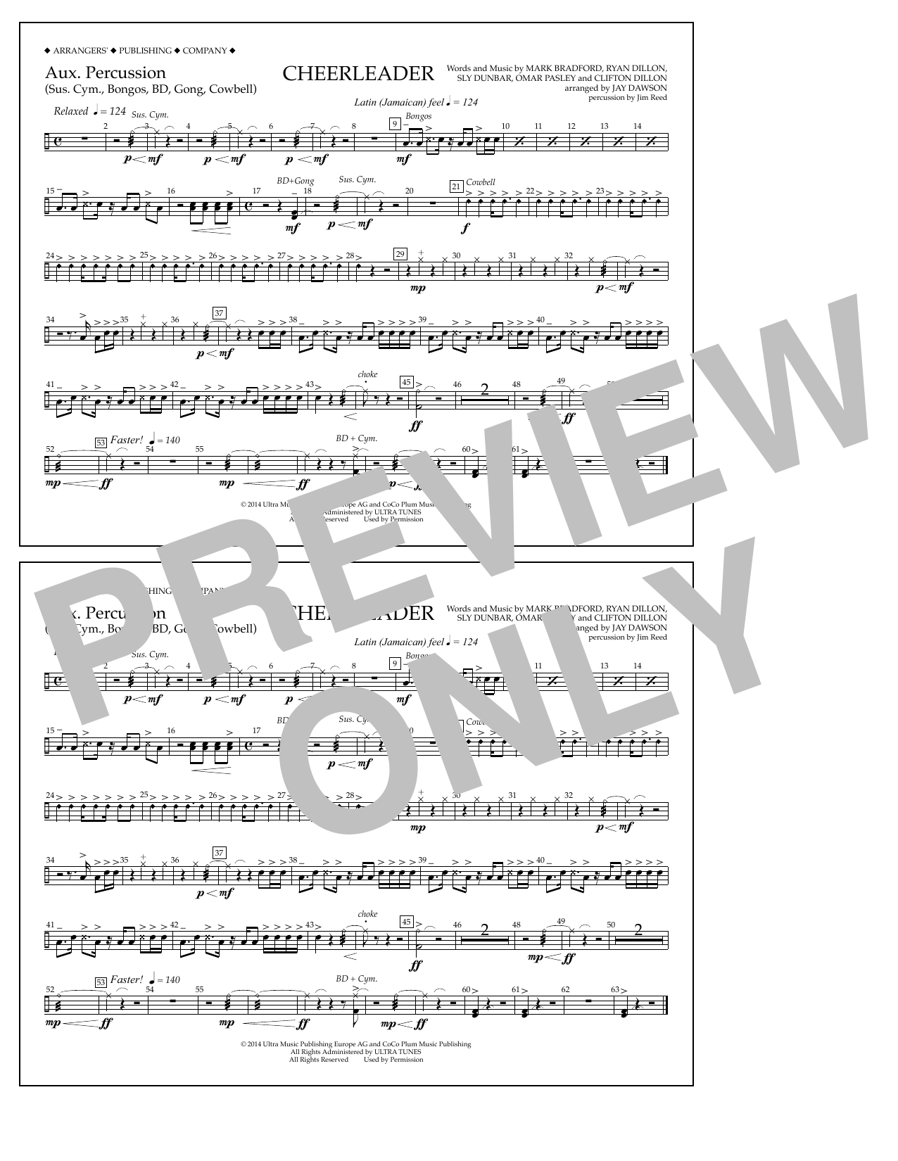 Produktgalerie: Seite 1 von 1 Cheerleader - Aux. Percussion, Jay Dawson, Ensemble