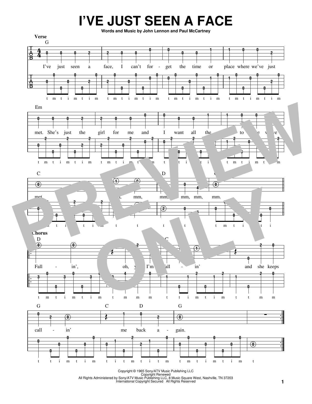 Produktgalerie: Seite 1 von 1 I've Just Seen A Face, The Beatles, Banjo