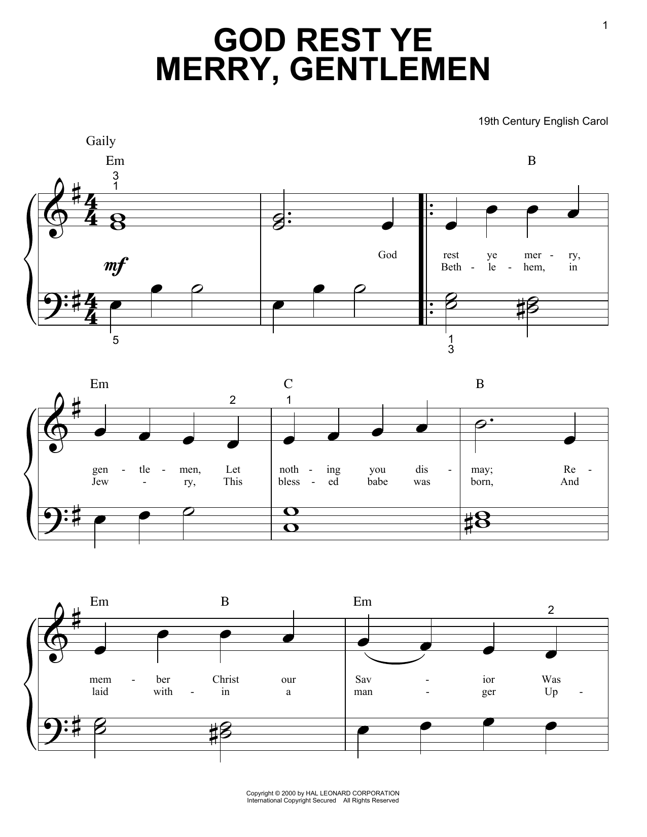 Product gallery: Page 1 of 1 God Rest Ye Merry, Gentlemen, 19th Century English Carol