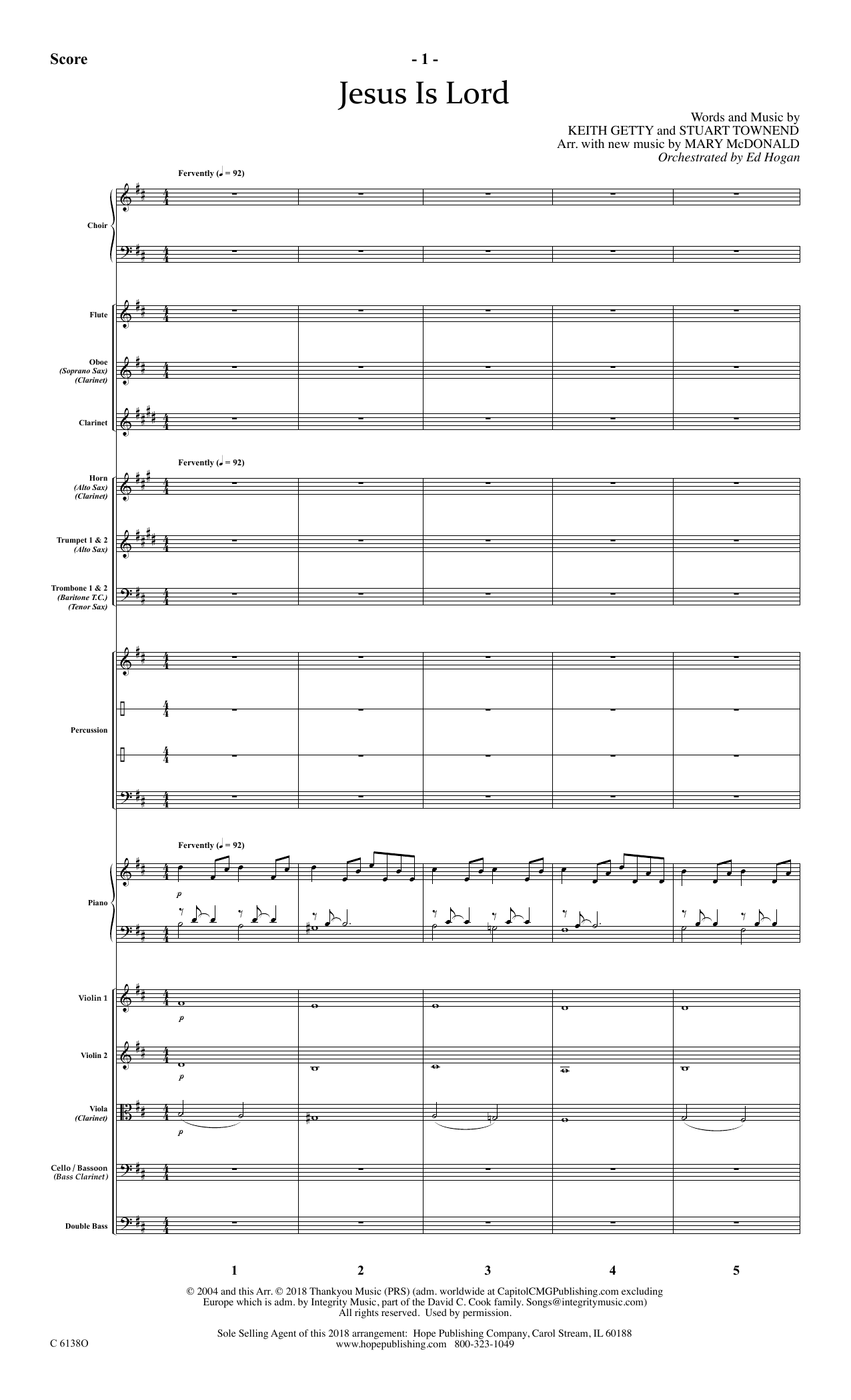 Product picture to: Jesus Is Lord - Full Score