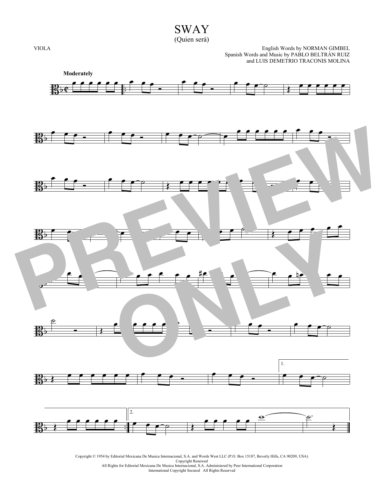 Product gallery: Page 1 of 1 Sway (Quien Sera), Dean Martin