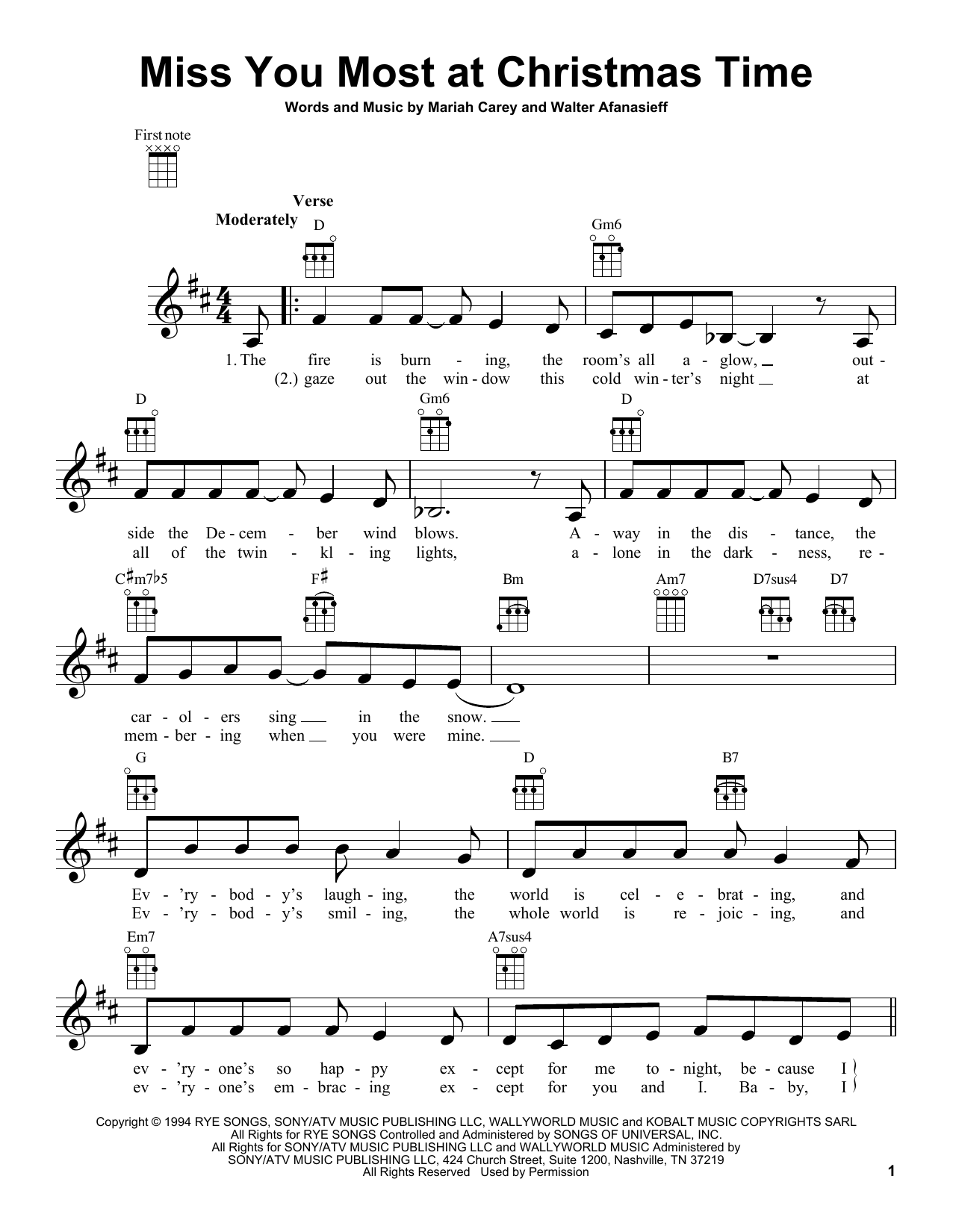 Product gallery: Page 1 of 1 Miss You Most At Christmas Time, Mariah Carey