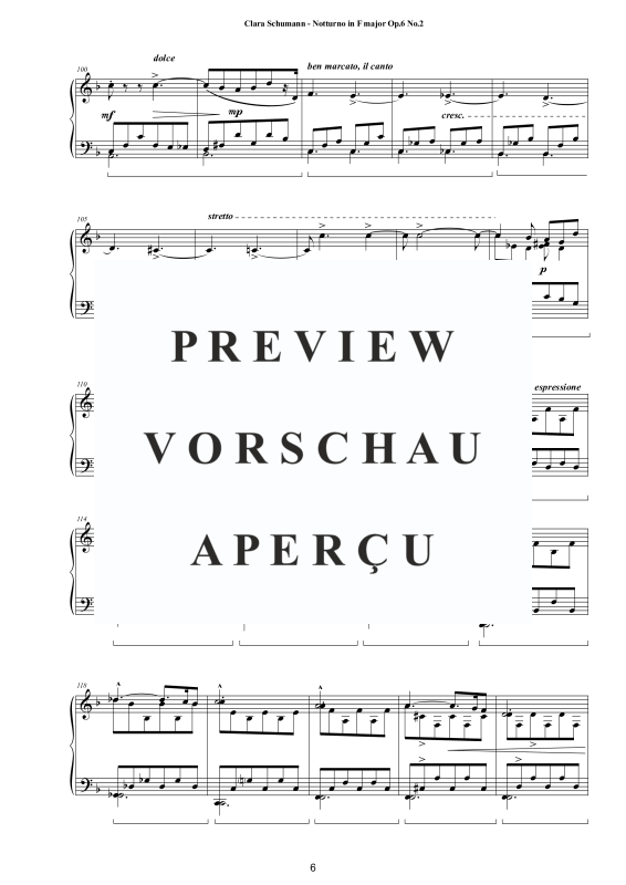 Product gallery: Page 7 of 8 Notturno in F-Dur Op. 6 No. 2, , Solo Piano