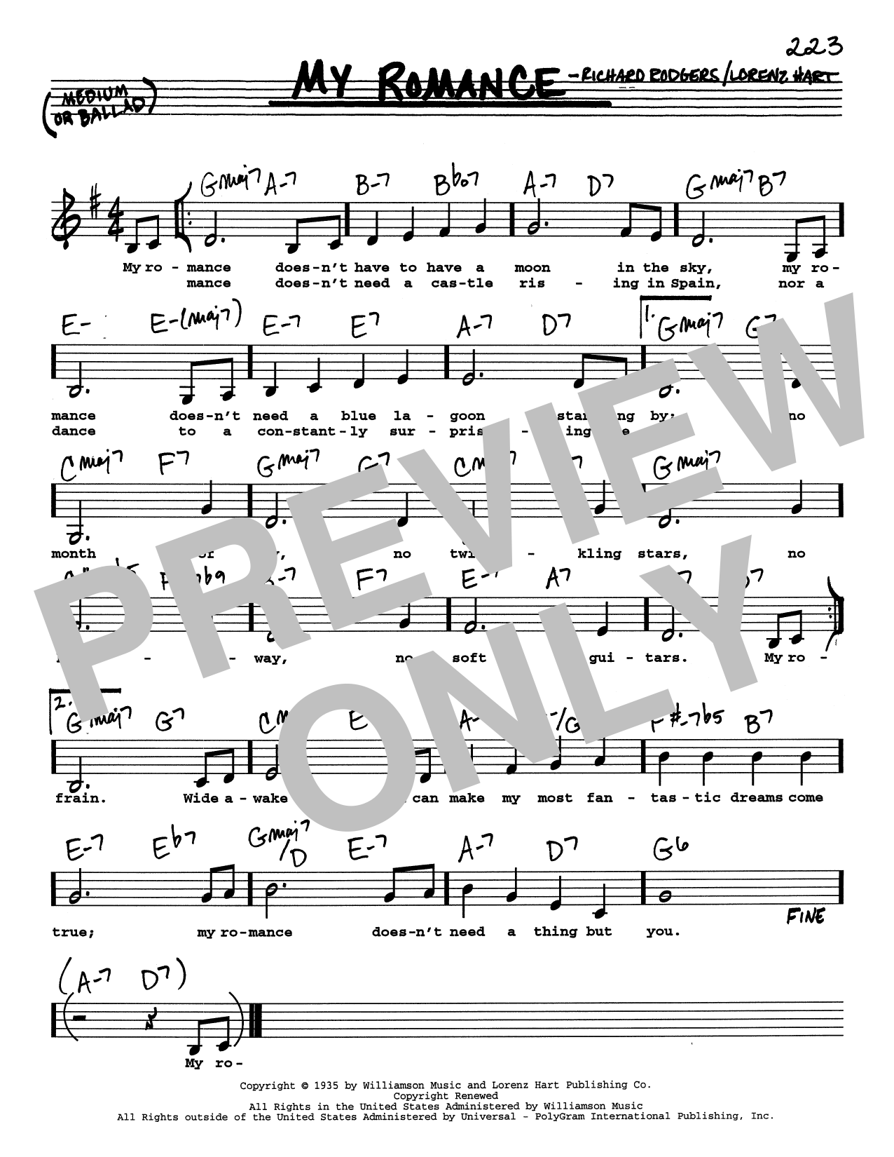 Produktbild zu: My Romance (Low Voice)