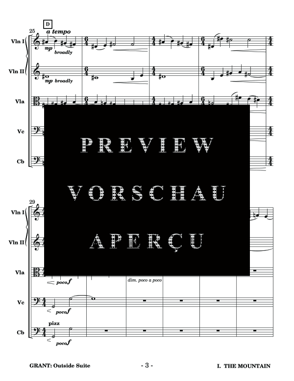 Produktgalerie: Seite 7 von 11 Outside Suite for String Orchestra , , (Streichorchester)