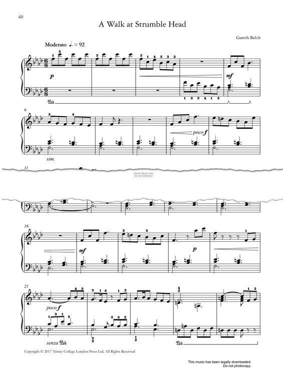 Produktgalerie: Seite 1 von 1 A Walk At Strumble Head, Gareth Balch, Klavier