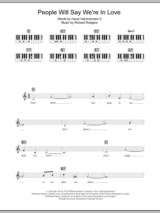 Produktbild zu: People Will Say We're In Love (from Oklahoma!)