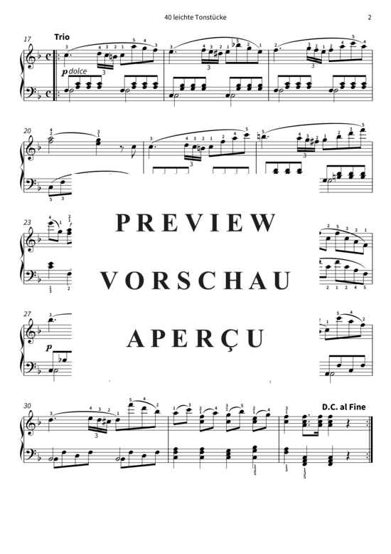 Product gallery: Page 5 of 11 40 leichte Tonstücke - op. 803, Werke 25 - 28 , , Piano Solo