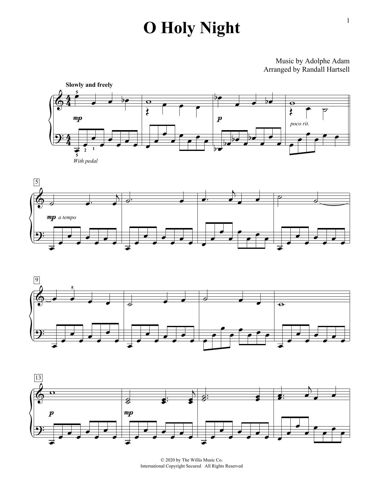 Product picture to: O Holy Night (arr. Randall Hartsell)
