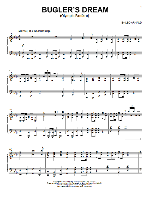 Product gallery: Page 1 of 1 Bugler's Dream (Olympic Fanfare), Leo Arnaud