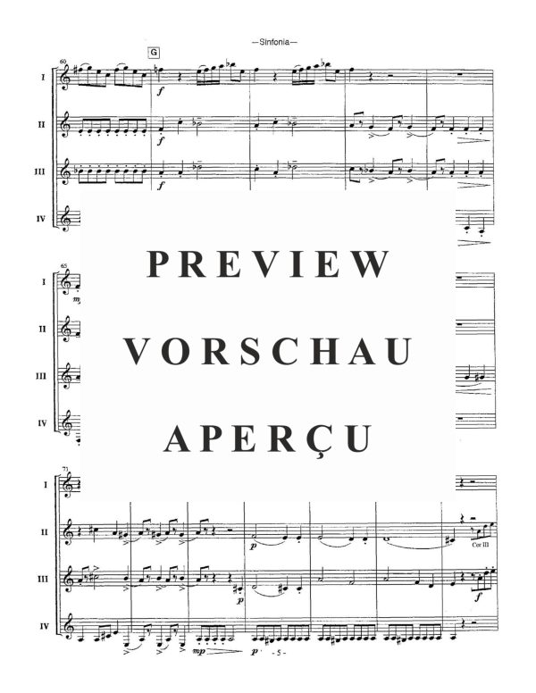 Product gallery: Page 8 of 11 Sinfonia, , Horn Quartet