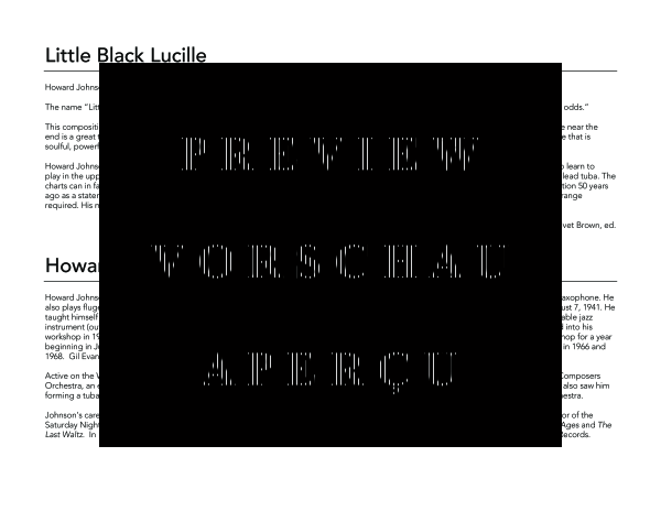 Produktgalerie: Seite 4 von 11 Little Black Lucille, , (Flöte Solo, 5x Tuba und Combo Band)